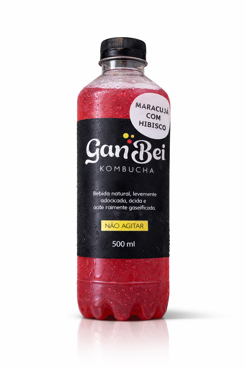Kombucha GanBei Maracujá com Hibisco