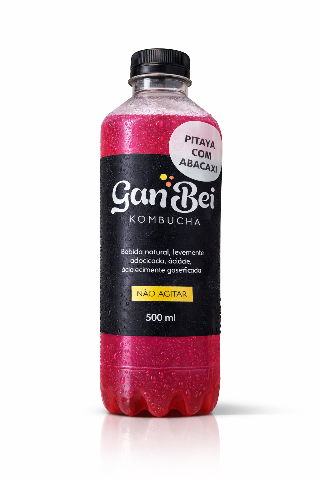 Kombucha GanBei Pitaya com Abacaxi