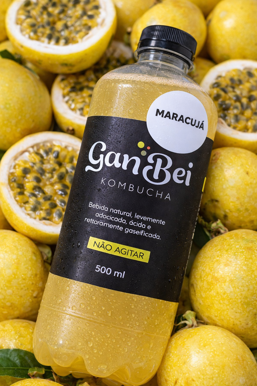 Kombucha GanBei Maracujá - 500ml